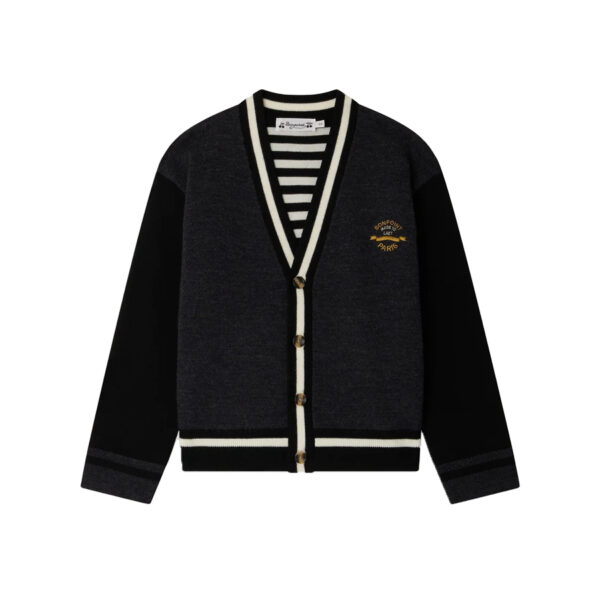 CARDIGAN JULIAN GALVIN  RA GRIS CHINE - BONPOINT