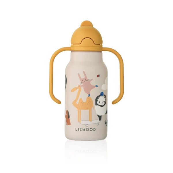 Kimmie Water Bottle 250 ml Around the world / Sandy - LIEWOOD