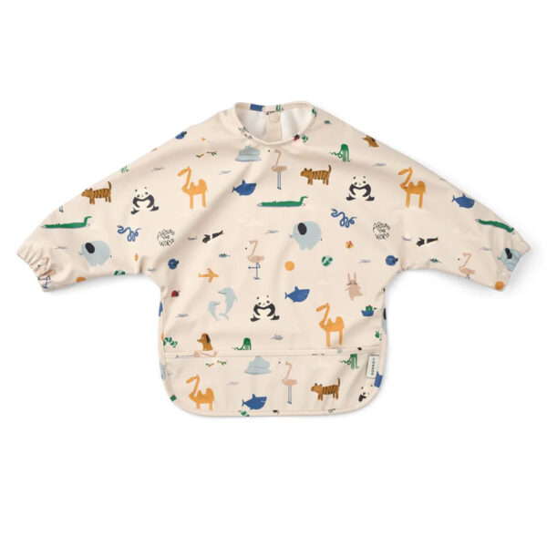 Merle Printed Cape Bib Around the world / Sandy - LIEWOOD