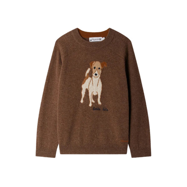 PULLOVER BERLIOZ SWEATER COFFEE - BONPOINT