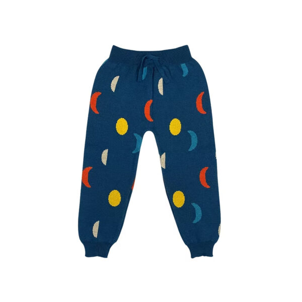MOON PHASES PANTS DEEP BLUE - BAYIRI