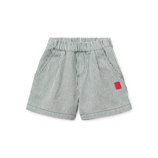 Borrisa Stripe Denim Shorts Classic navy / Creme de la crème - LIEWOOD