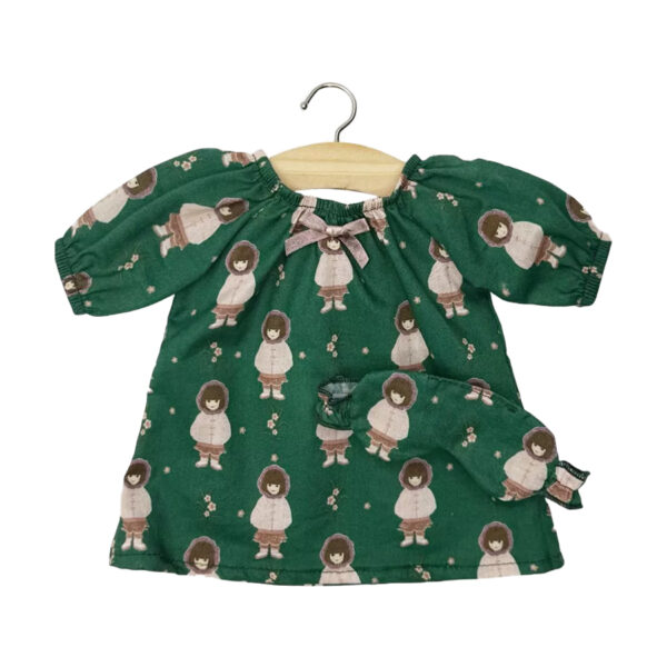Chemise de nuit à manches longues Sabrina en coton Inuit et son masque Dodo - MINIKANE
