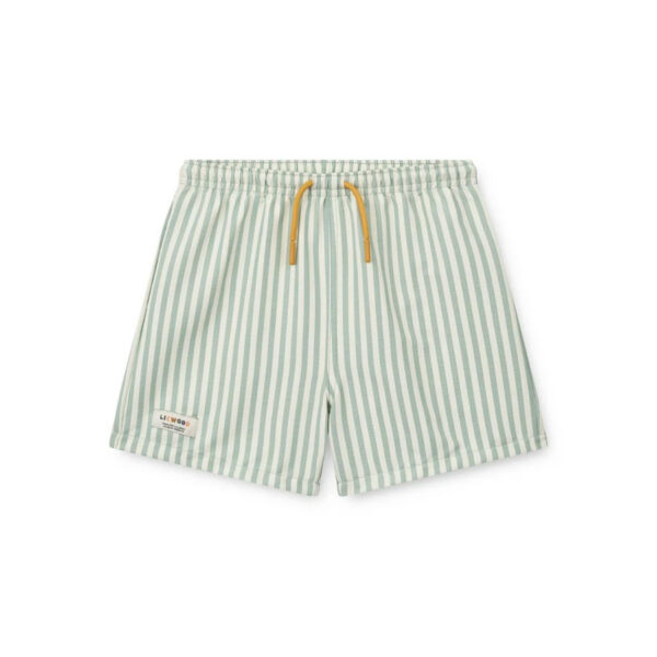 Aiden Seersucker Board Shorts Y/D stripe Riverside / Creme de la crème - LIEWOOD
