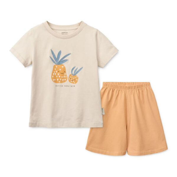 Ilford Placement Set Pineapple / light apricot / mix - LIEWOOD