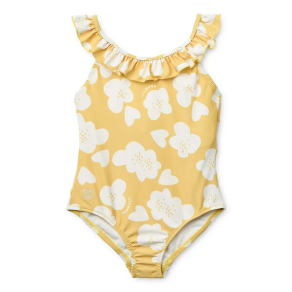 Kallie Printed Swimsuit Flower / Lemon yellow - LIEWOOD