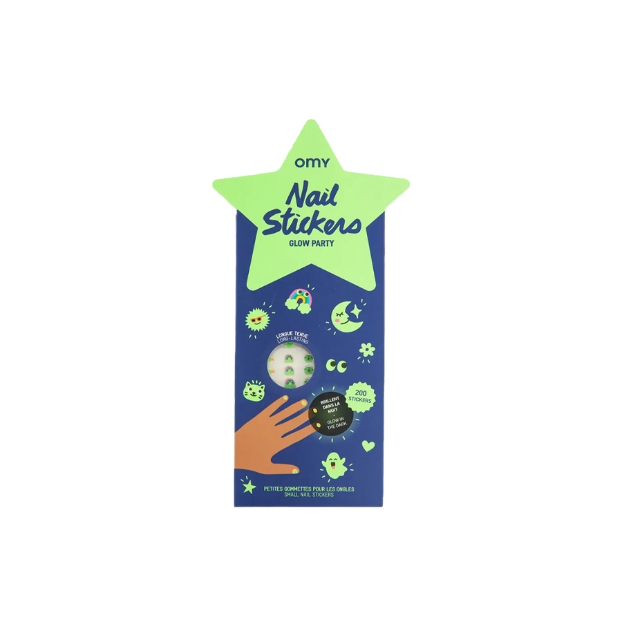 NAIL STICKERS - GLOW PARTY - OMY