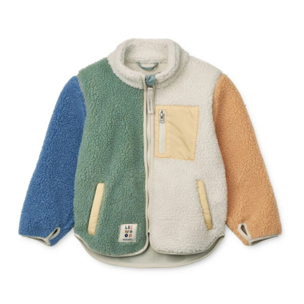 Nolan Pile Jacket Peppermint multi mix - LIEWOOD