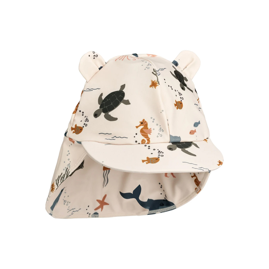 Senia Sun Hat With Ears Sea creature / Sandy - LIEWOOD