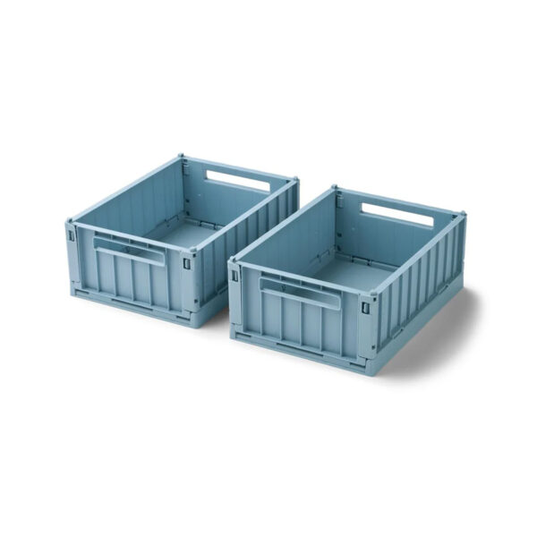 Weston Storage Box S 2-pack Beach blue - LIEWOOD