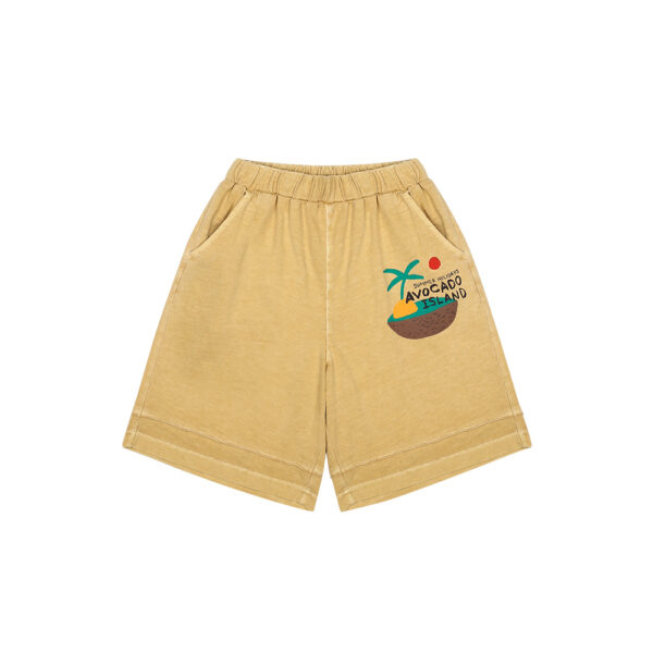 Avocado Island Pigment Shorts - JELLY MALLOW