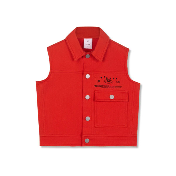 BACIA DENIM GILLET RED - WYNKEN
