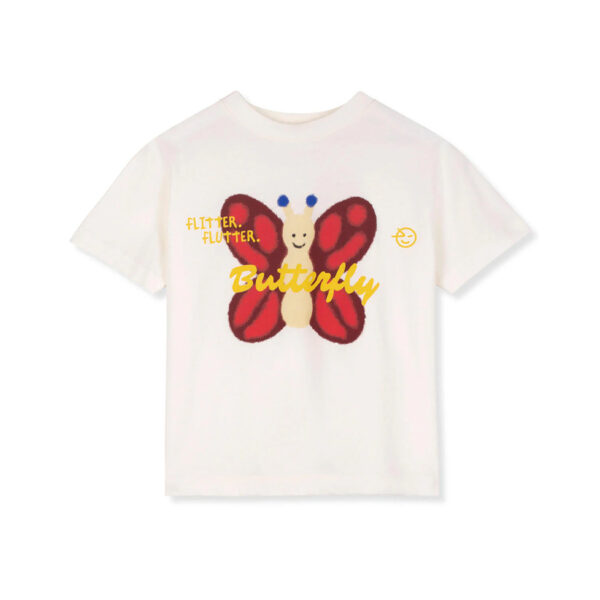 BON BON TEE ECRU BUTTERFLY - WYNKEN