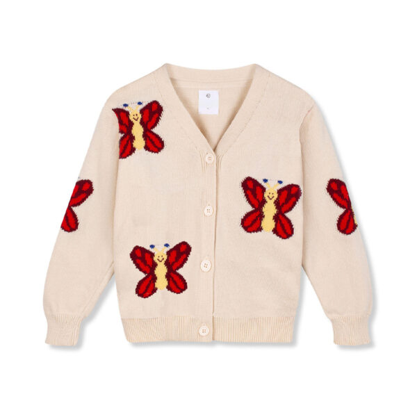 BUTTERFLY KNIT CARDIGAN - WYNKEN