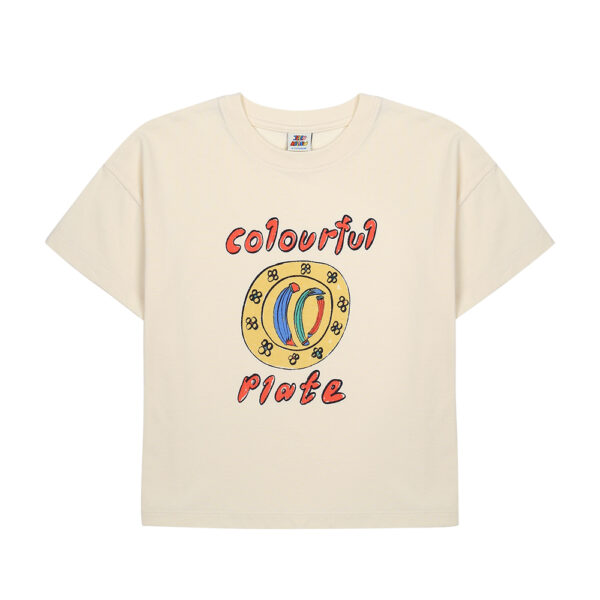 Colorful Plate T-shirt - JELLY MALLOW