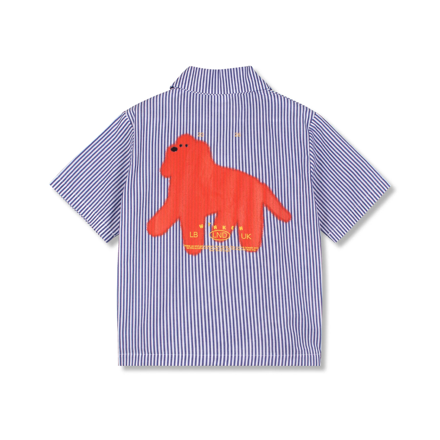 DAY SHIRT FINE BLUE STRIPE - WYNKEN - Image 2