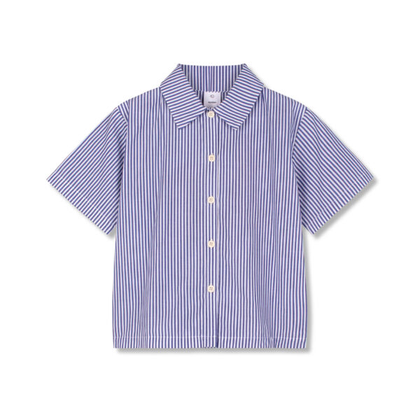 DAY SHIRT FINE BLUE STRIPE - WYNKEN