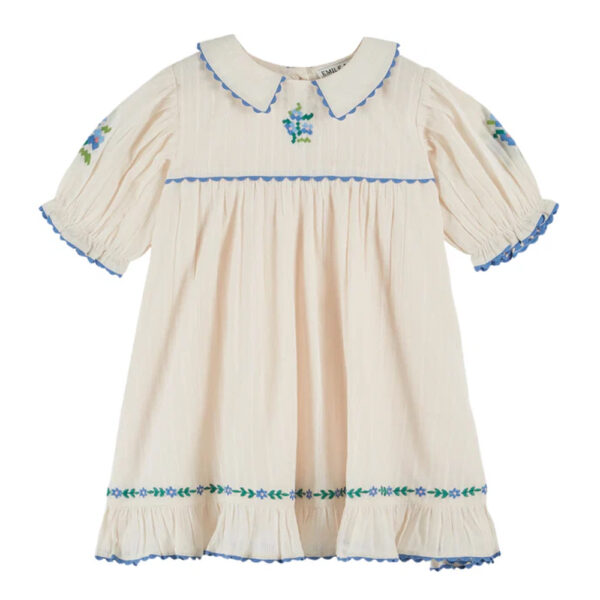 WIDE PRINTED DRESS BERGERE - EMILE ET IDA