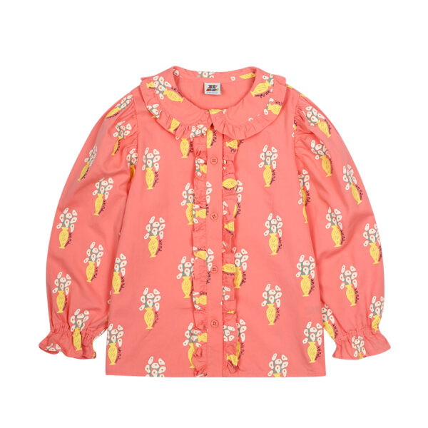 Eggflower Puff Blouse - JELLY MALLOW