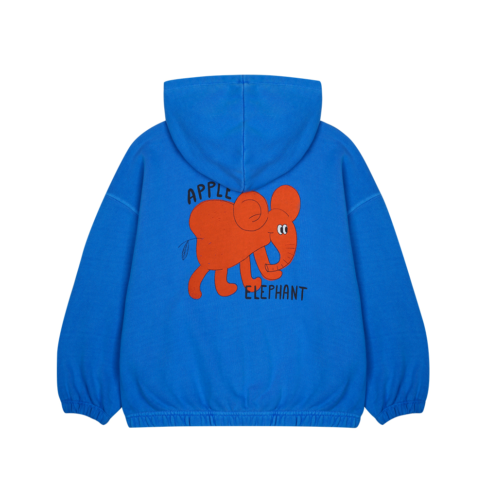 Elephant Hoodie Zip-up - JELLY MALLOW - Image 2