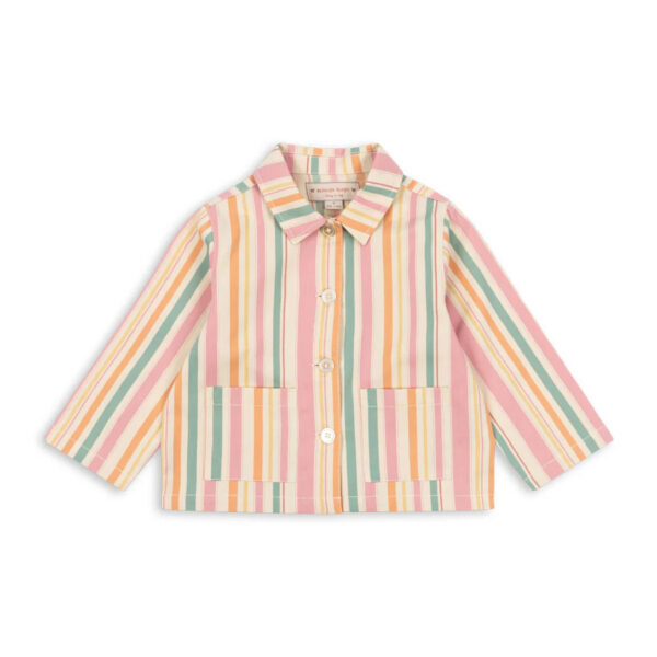 FRANKIE SHIRT JACKET GOTS MIAMI STRIPE - KONGES SLOEJD