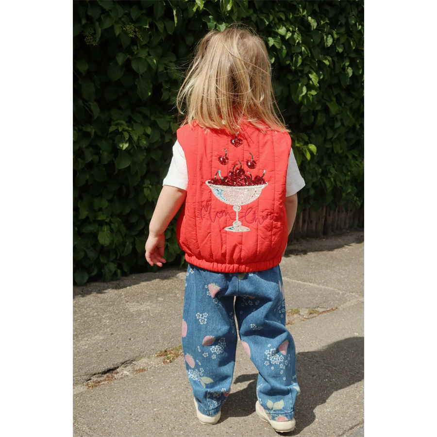 JUNO SEQUIN VEST FIERY RED - KONGES SLOEJD - Image 3