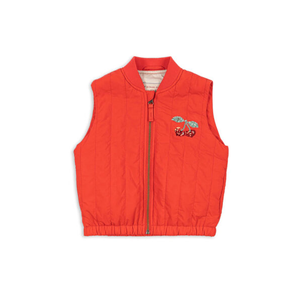 JUNO SEQUIN VEST FIERY RED - KONGES SLOEJD