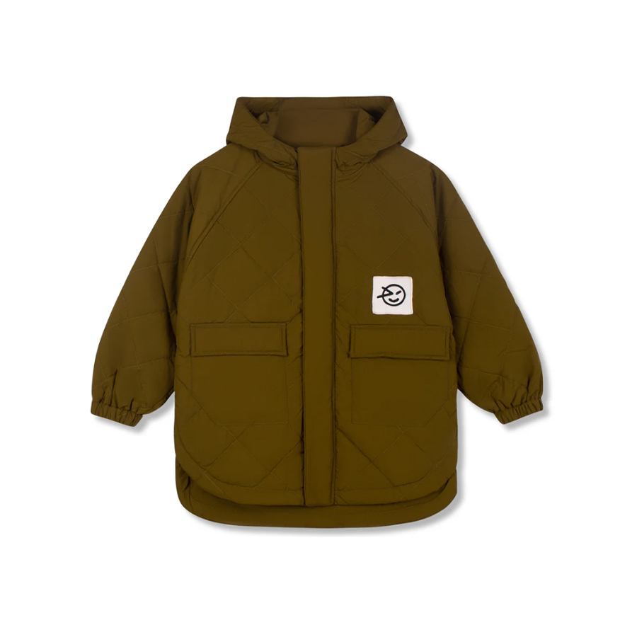 PADDED BON BON JACKET OLIVE - WYNKEN