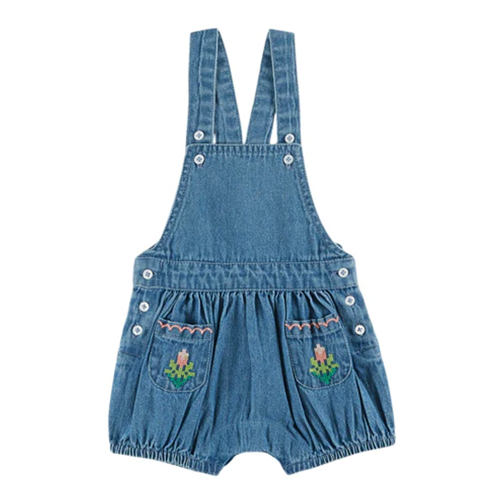 SHORTS OVERALL DENIM LIGHT - EMILE ET IDA