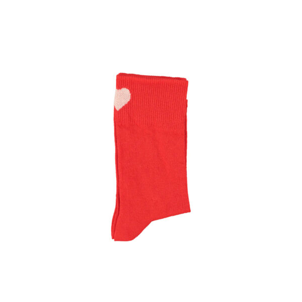 socks | red w/ ecru heart - PIUPIUCHICK