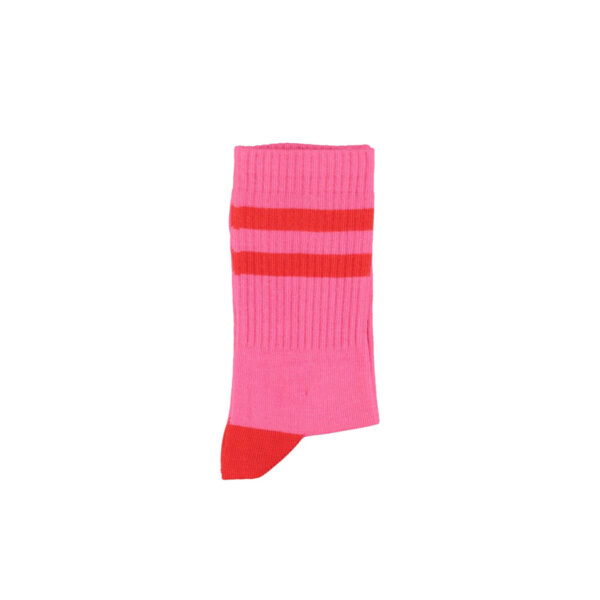 socks | pink w/ red stripes - PIUPIUCHICK