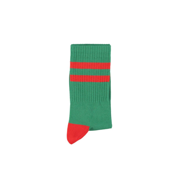 socks | green w/ red stripes - PIUPIUCHICK
