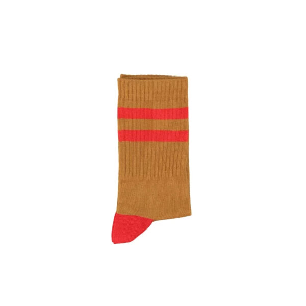 socks | camel w/ red stripest - PIUPIUCHICK