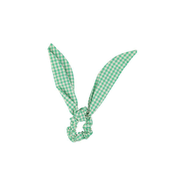 scrunchie | green & ecru checkered - PIUPIUCHICK