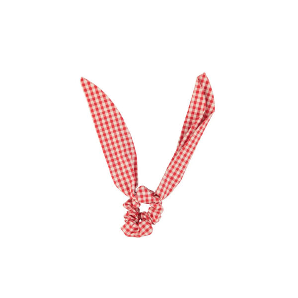 scrunchie | red & ecru checkered - PIUPIUCHICK
