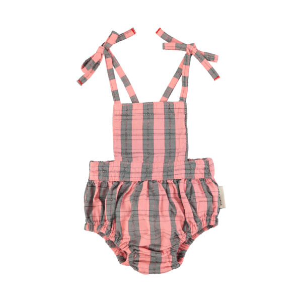 playsuit | pink & green checkered - PIUPIUCHICK