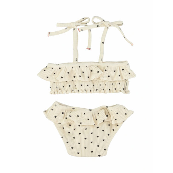 bikini | ecru w/ black hearts - PIUPIUCHICK