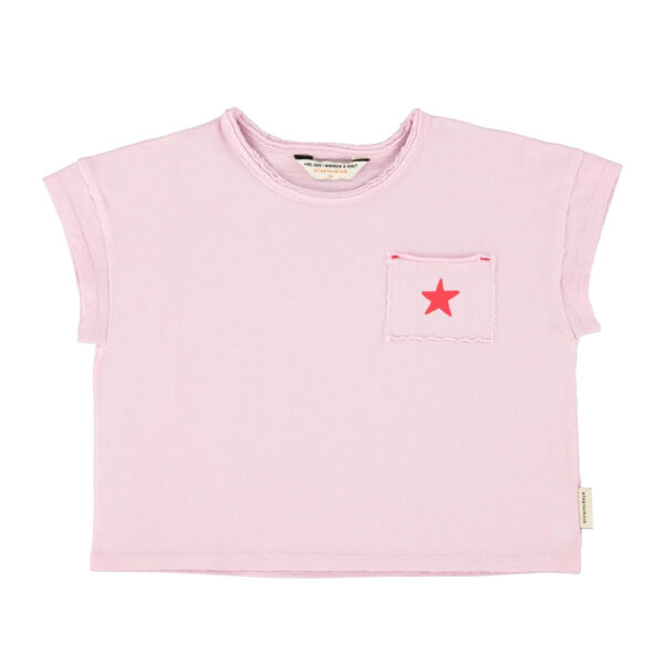 t'shirt | lilac w/ "A" print - PIUPIUCHICK