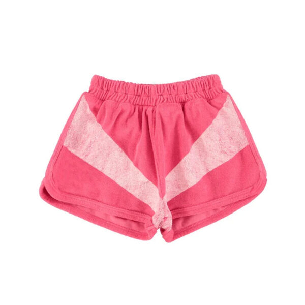 shorts | pink w/ white stripes print - PIUPIUCHICK