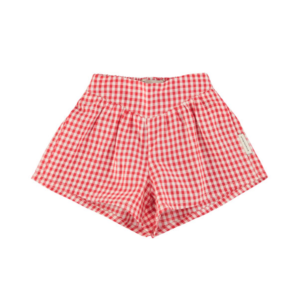 shorts | red & ecru checkered - PIUPIUCHICK