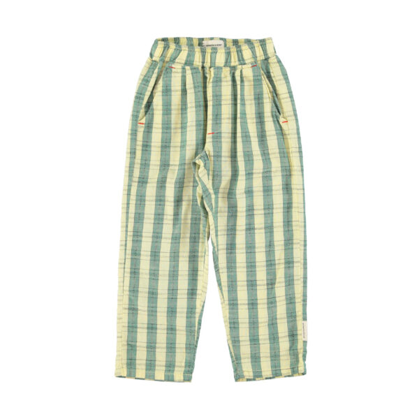 unisex trousers | light yellow checkered - PIUPIUCHICK