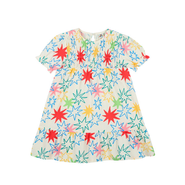 Star Puff Dress - JELLY MALLOW