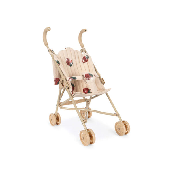 TULLE DOLL STROLLER STRAWBERRY - KONGES SLOEJD