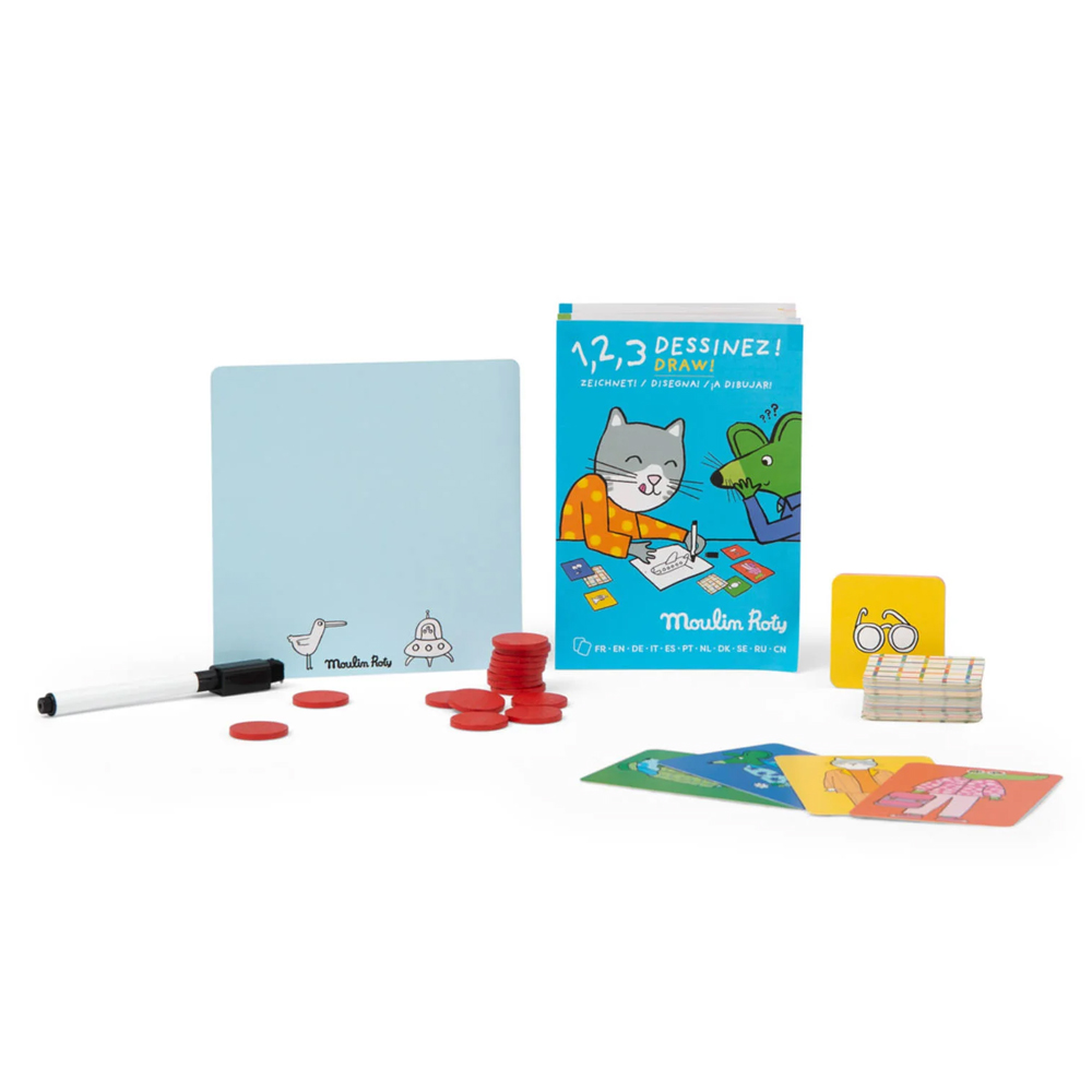 1, 2, 3, draw! game Les Loufoques - MOULIN ROTY