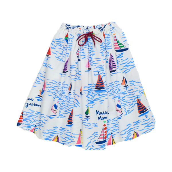 Barcos Skirt White - MAISON MANGOSTAN