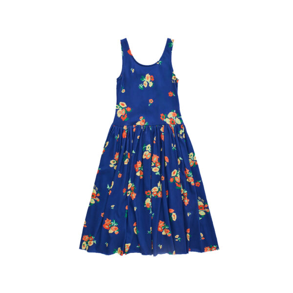 Blossom Dress Blue - MAISON MANGOSTAN