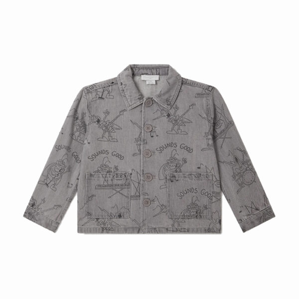 Bug Band Print Denim Jacket - Stella McCartney