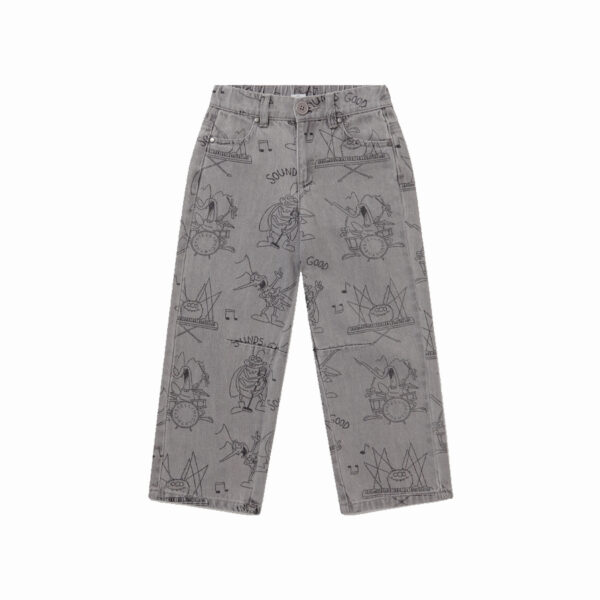 Bug Band Print Denim Jeans - Stella McCartney