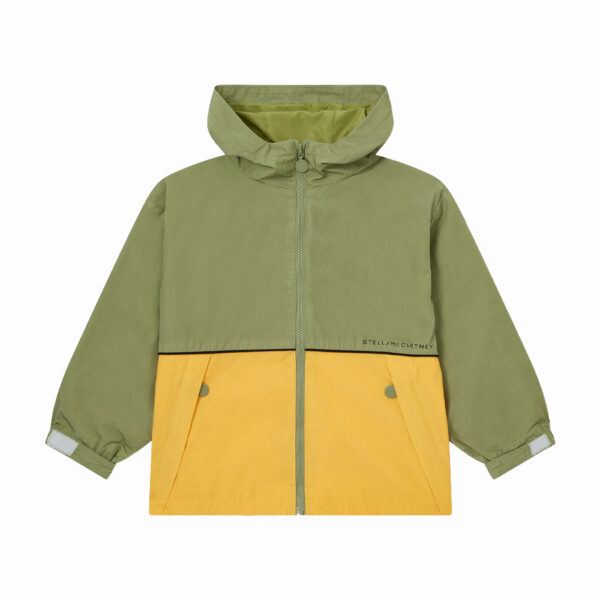Colour Block Hooded Raincoat - Stella McCartney