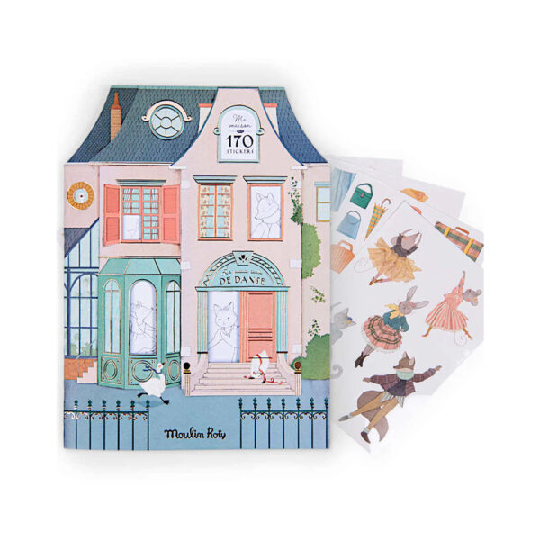 Colouring book + 170 stickers (20 p) La - MOULIN ROTY